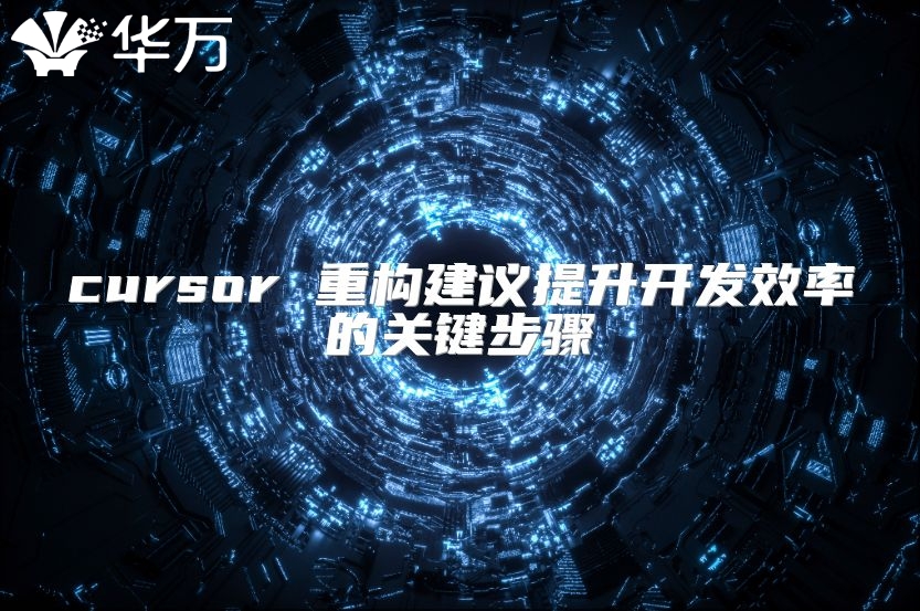 cursor 重构建议提升开发效率的关键步骤