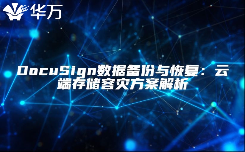 DocuSign数据备份与恢复：云端存储容灾方案解析