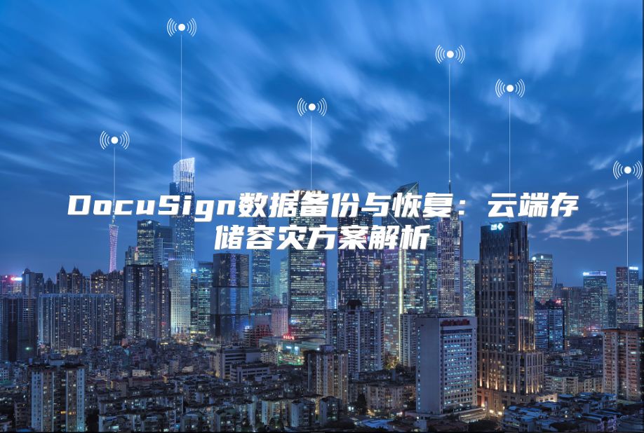 DocuSign数据备份与恢复：云端存储容灾方案解析