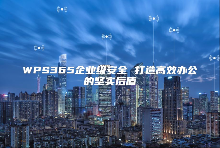 WPS365企业级安全 打造高效办公的坚实后盾