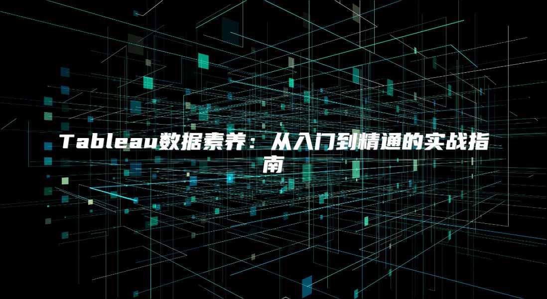 Tableau数据素养：从入门到精通的实战指南