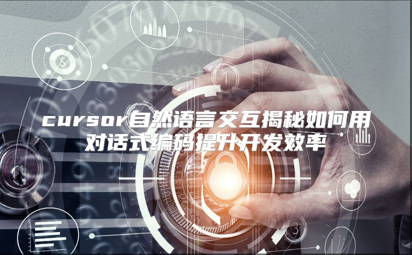 cursor自然语言交互揭秘如何用对话式编码提升开发效率