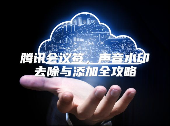 腾讯会议签，声音水印去除与添加全攻略