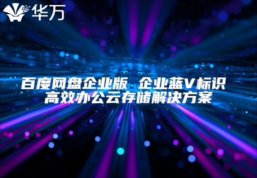 百度网盘企业版 企业蓝V标识 高效办公云存储解决方案
