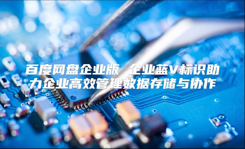 百度网盘企业版 企业蓝V标识助力企业高效管理数据存储与协作