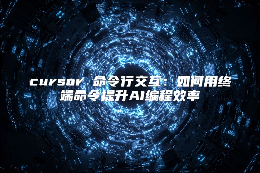 cursor 命令行交互：如何用终端命令提升AI编程效率
