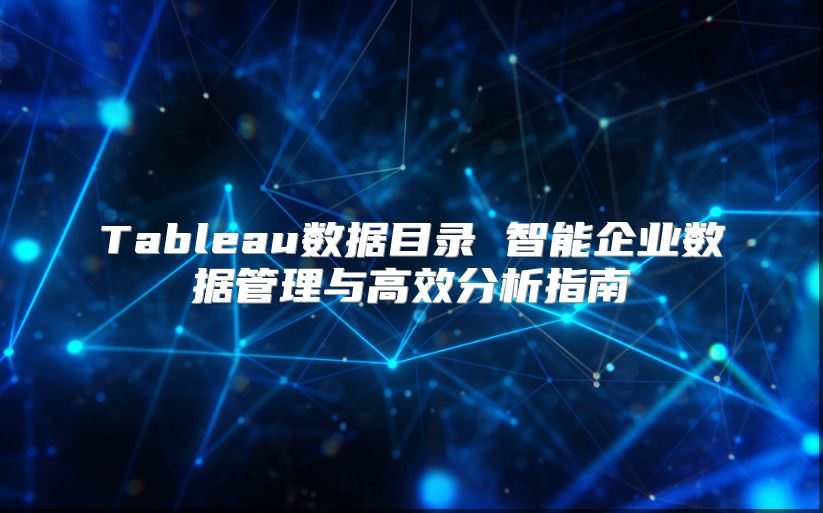 Tableau数据目录 智能企业数据管理与高效分析指南