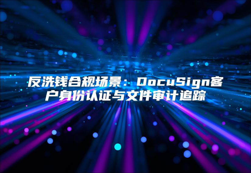 反洗钱合规场景：DocuSign客户身份认证与文件审计追踪
