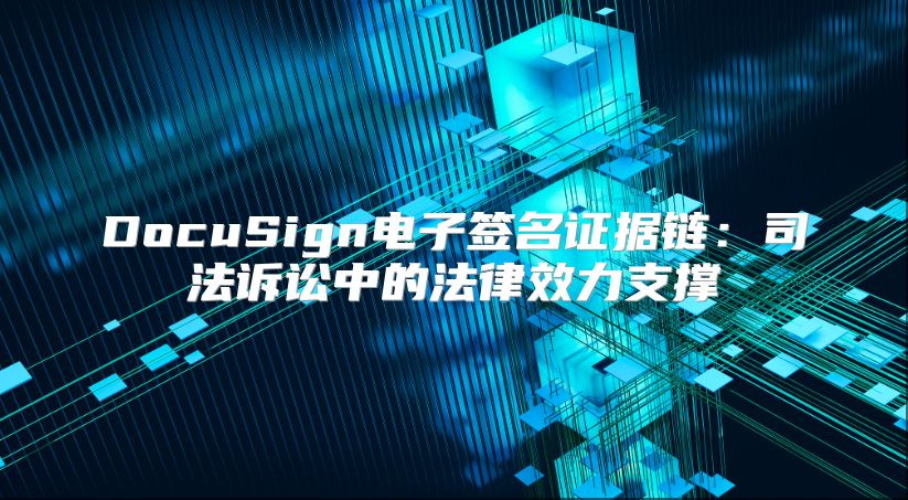 DocuSign电子签名证据链：司法诉讼中的法律效力支撑
